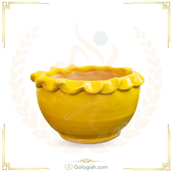 گلدان سفال قنداقی بی پایه