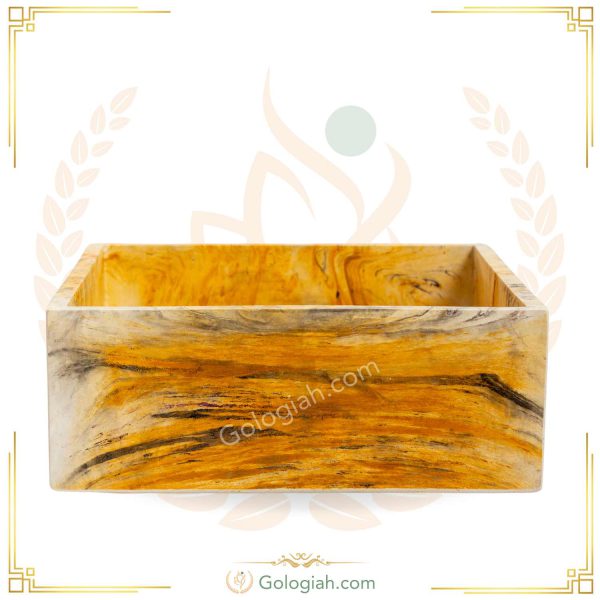 گلدان طرح سنگ مربع