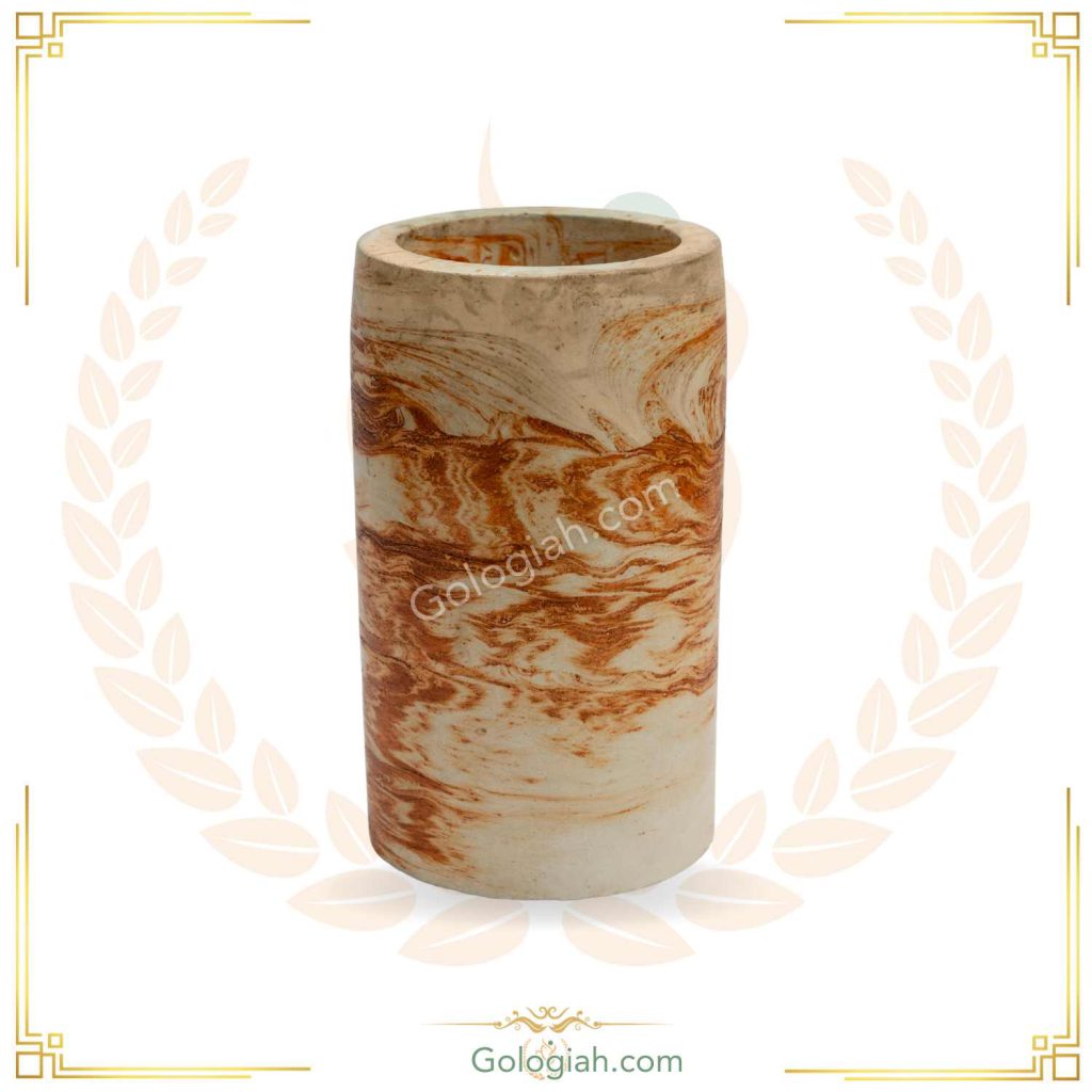 گلدان طرح سنگ استوانه ای
