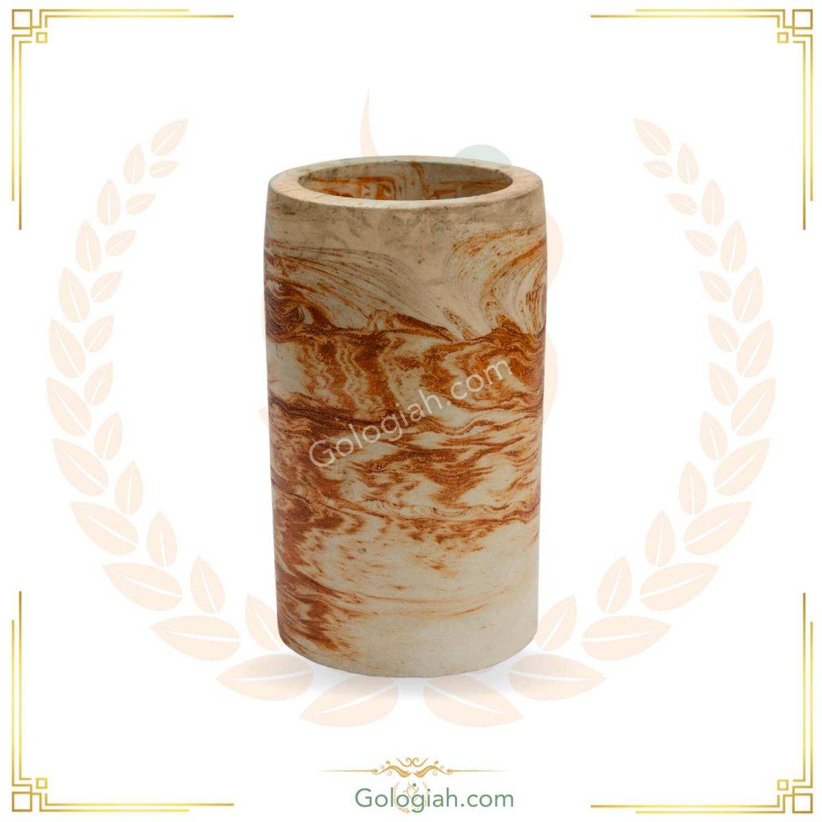 گلدان طرح سنگ استوانه ای