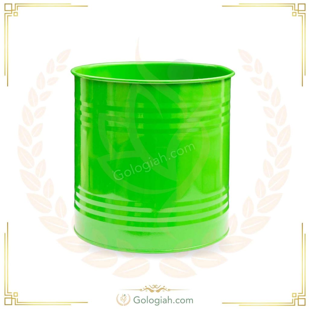 گلدان بلند ساده فلزی