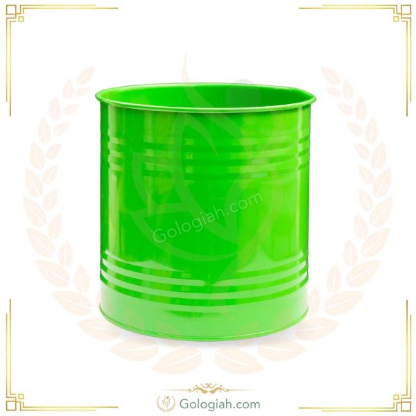 گلدان بلند ساده فلزی