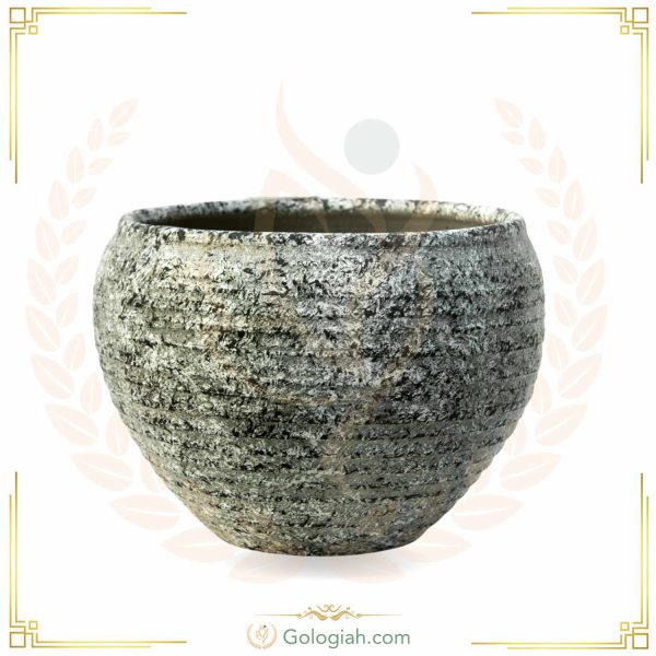 گلدان سفالی توپی فنری توسی