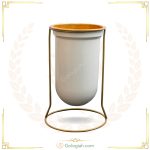 گلدان آلومینیومی ته گرد