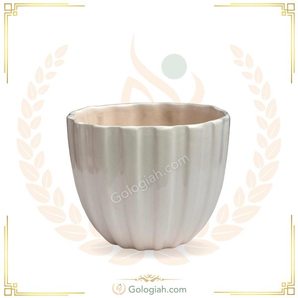 گلدان سرامیک تیبا سطلی الماسی