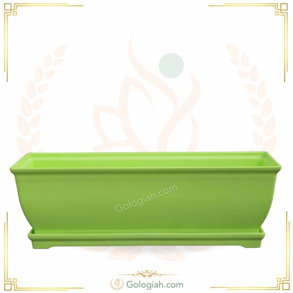گلدان پلاستیکی مستطیل گل آوید