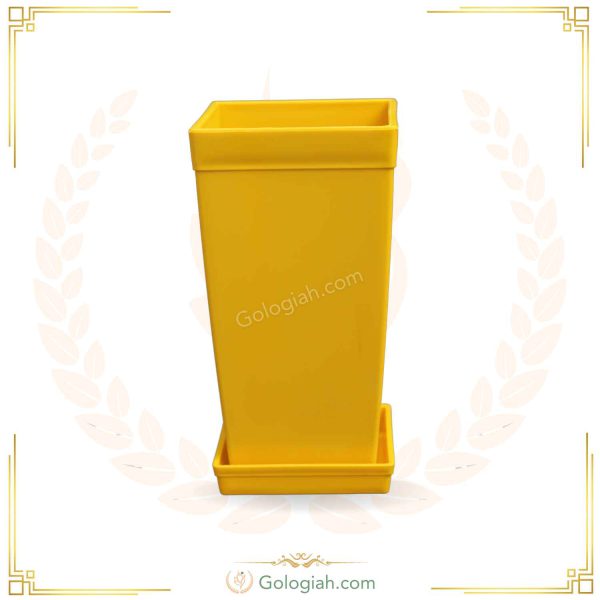 گلدان پلاستیکی ذوزنقه شهرآذین
